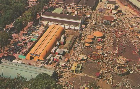 AMUSEMENT Detroit MI c.1950 AERIAL MICHIGAN STATE FAIR His… | Flickr