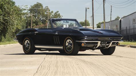 1965, Chevrolet, Corvette, c2 , Convertible, Black Wallpapers HD / Desktop and Mobile Backgrounds