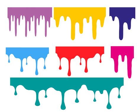 Paint Drip Bundle SVG Paint Splatter Svg Paint Stroke Svg - Etsy