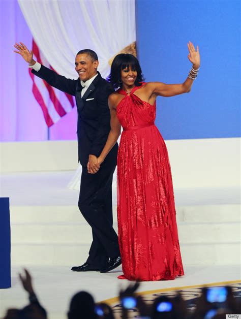 Michelle Obama Dress At The Inauguration Ball 2013: Jason Wu Red Gown ...