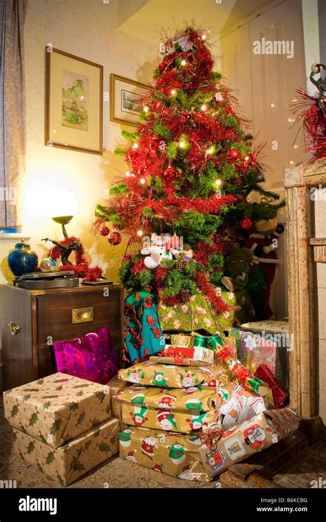 Christmas presents under the tree Stock Photo - Alamy