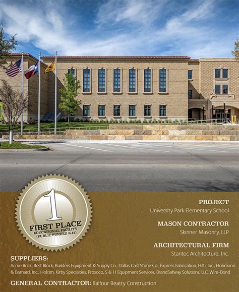 Skinner Masonry, LLP - University Park Elementary School