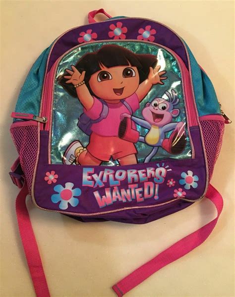 Dora The Explorer Backpack School Bag Book Bag Explorers Wanted a1u | eBay