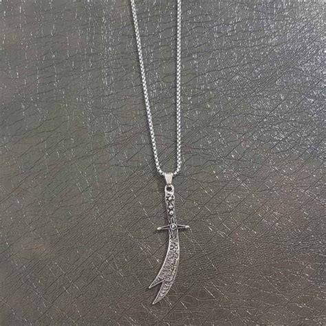 Islamic Al Zulfiqar Sword Steel Necklace Pendant - ShopiPersia