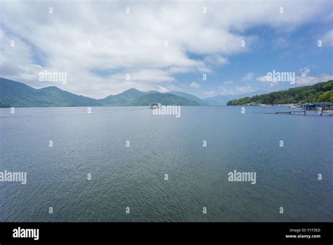 Lake Chuzenji with tourist boat near Nikko, Japan Stock Photo - Alamy