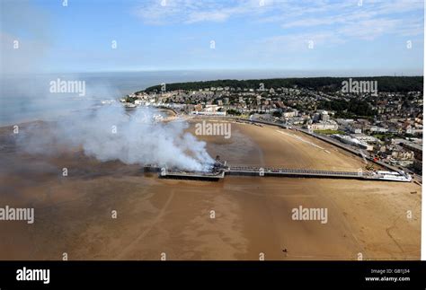 Weston-super-Mare pier fire Stock Photo - Alamy