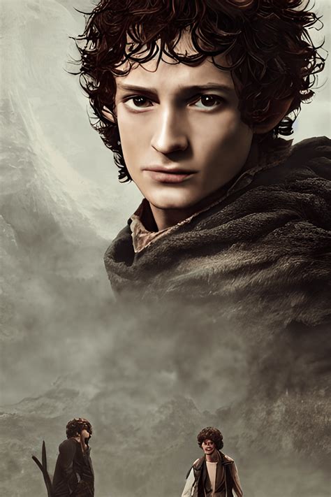 Handsome Elijah Wood As Frodo Baggins Poster · Creative Fabrica