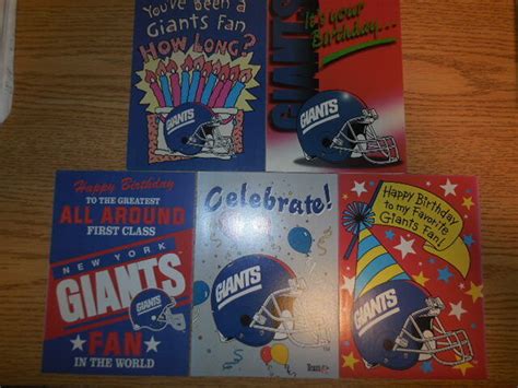 new york giants birthday cards | eBay