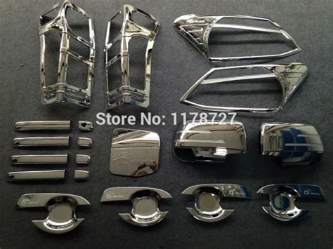 FREE SHIPING for Isuzu D MAX Chrome accessory Full set DMAX accessories complete set 2012 2014 ...