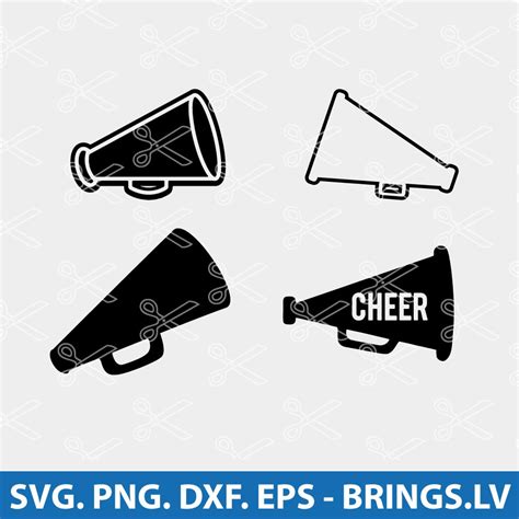 Megaphone SVG | Cheer Megaphone SVG | Cheerleader SVG