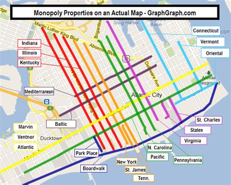 Monopoly Streets Outlined in Atlantic City : r/Images