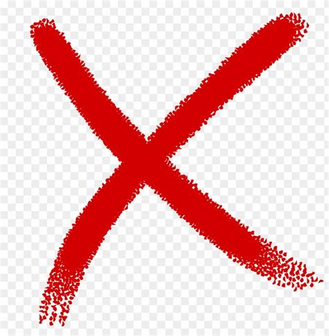 Hd Red Grunge X Cross Mark Sign Icon PNG Transparent With Clear ...