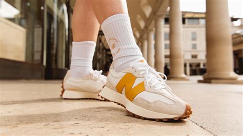 New Balance 327 Trainers In Off White And Yellow Exclusive To ASOS ...