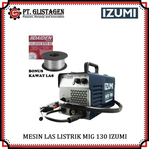 Jual Mesin Las Listrik Mig Co2 Tanpa Gas Welding Gasless Migi 130 Izumi ...