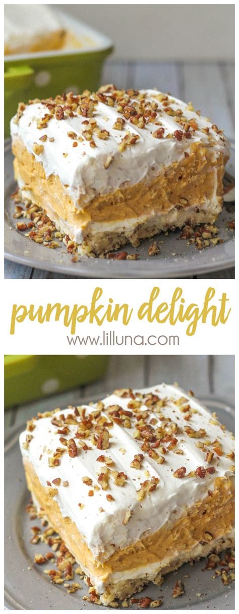 BEST Pumpkin Delight Dessert Recipe | Lil' Luna