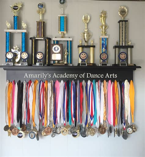 Trophy Shelf Ribbon Holder Engraved Medal Display Dance Award - Etsy