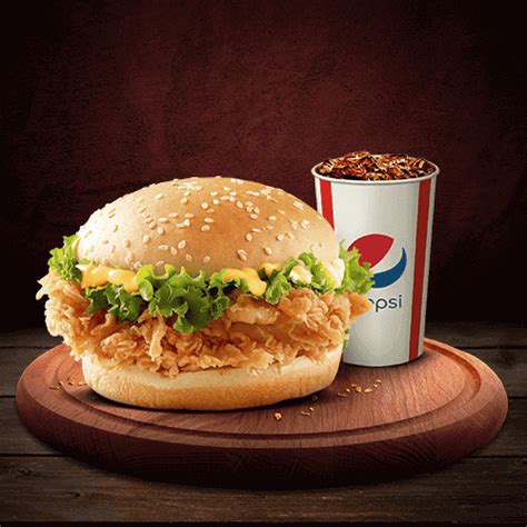 Krunch Burger + Drink – KFC PK - KFC Menu