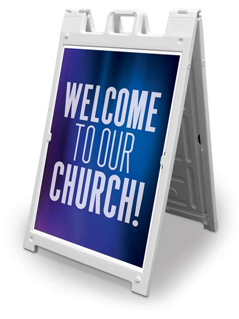 Aurora Lights Welcome To Our Church Banner - Church Banners - Outreach ...