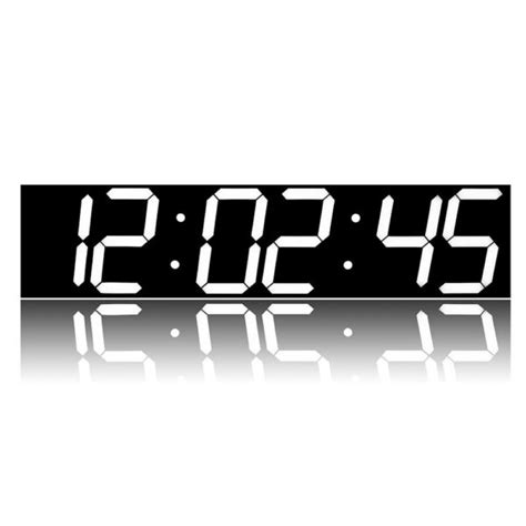 Remote Control Oversize LED Wall Clock 3D Big Screen Digital Timer 6 Digits Stopwatch Countdown ...