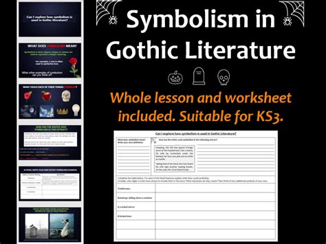 Symbolism in Gothic Literature (Analysis and Descriptive Writing) | Teaching Resources