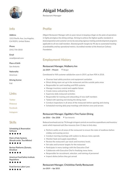 38+ Restaurant kitchen manager resume examples For Your School Lesson