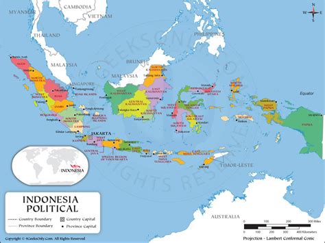 PDF of Indonesia Province Map, Indonesia Province Map PDF