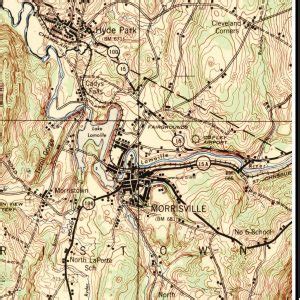 Hyde Park and Morrisville on Mount Mansfield, Vermont 1944 Map | Old maps, Topographic map, Vermont