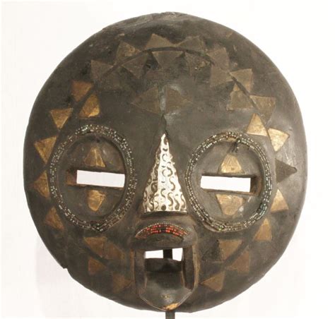 Mask (1) - Metal, Wood - Ashanti - Ghana - Catawiki