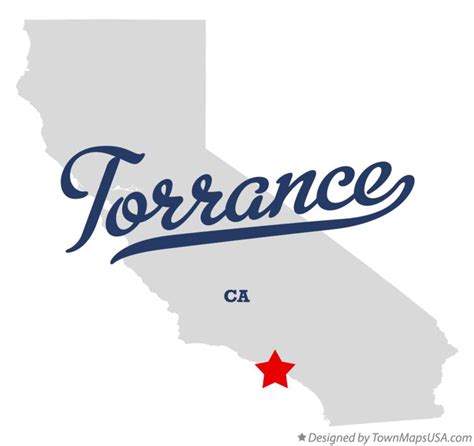 Map of Torrance, CA, California