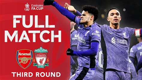 FULL MATCH | Arsenal v Liverpool | Third Round | Emirates FA Cup 2023 ...