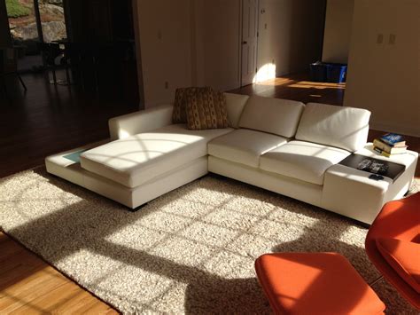 White leather couch White Leather Couch, Sectional Couch, Living Room ...