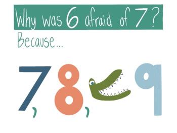 Why was 6 afraid of 7? by Teaching with KM | TPT