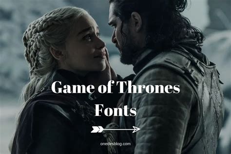 10 Popular Game of Thrones Fonts to Use in Your Designs - Onedesblog