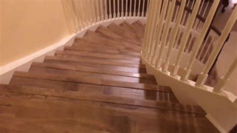 Install Laminate Flooring on Stairs - YouTube