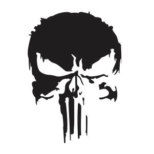 Distressed Punisher Skull Vector | Military Punisher Skull Eps Png