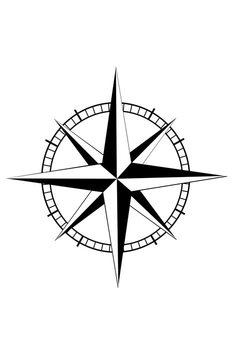 compass nautical star tattoo - Clip Art Library