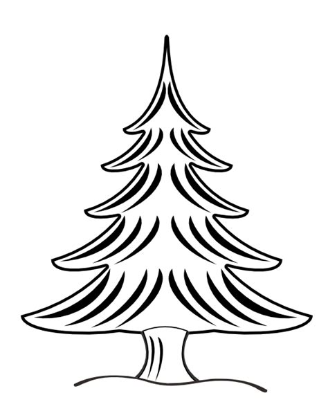 Free Christmas Tree Line Drawing, Download Free Christmas Tree Line Drawing png images, Free ...