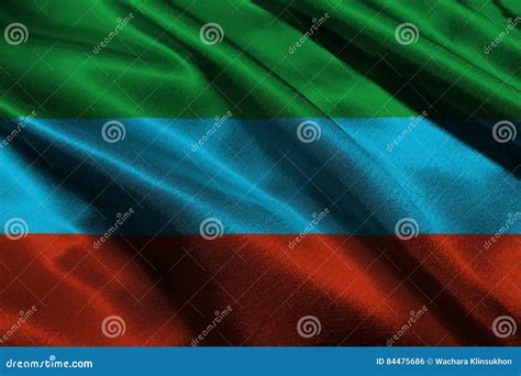 Dagestan Republic Flag 3D Illustration Symbol. Dagestan Flag Stock Illustration - Illustration ...