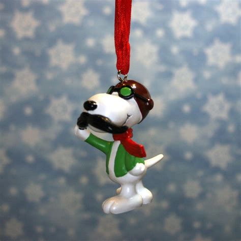 Peanuts Snoopy Red Baron Christmas Ornament