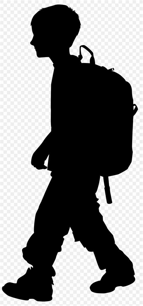 Silhouette Clip Art, PNG, 3748x8000px, Silhouette, Art, Backpack, Black ...