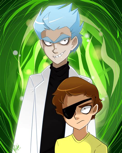 [FanArt] Evil Rick and Evil Morty by Malidunn on DeviantArt