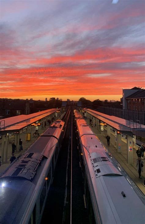 Able Estates - News- Sunset at Abbey Wood Train Station.