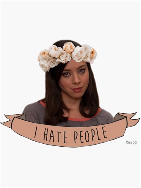 "April Ludgate" Sticker by keepo | Redbubble