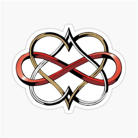 "Twin flame Infinity hearts" Sticker for Sale by SoulSafe | Redbubble