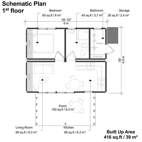 16 X 16 Cabin Floor Plans - Paint Color Ideas