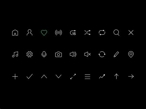 Spotify Icons Redesign by Andrea Limjoco