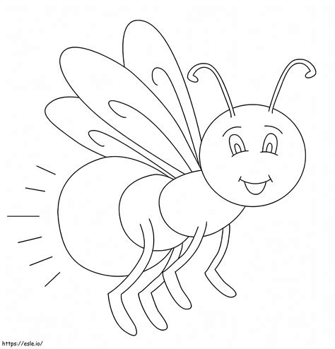 Lovely Firefly coloring page