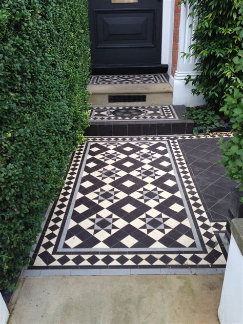 Victorian and Edwardian Mosaic Tile Path London - London Garden Design