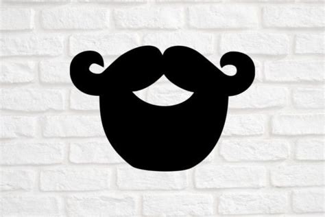 Beard Silhouette Vector Graphic by MagaArt · Creative Fabrica