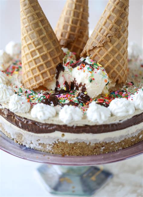 Ice Cream Cake - Peanut Butter Fudge Ice Cream Cake